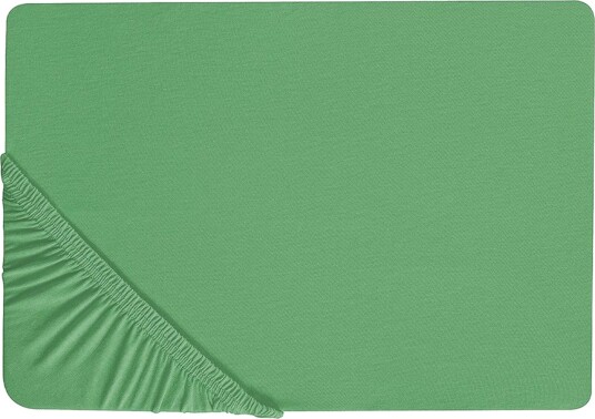 Laken med strikk Janbu Grønn 140x200 cm Grønn 140x200 cm