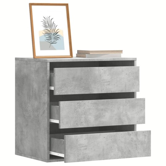 Kommode betonggrå 60x41x58 cm konstruert tre Kommode betonggrå 60x41x58 cm konstruert tre