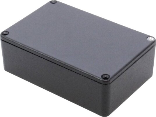 Hammond Electronics 1590B3bk Universal Kapsling 116 X 77 X 38 Trykkstøpt Aluminium Sort 1 Stk