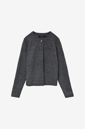 Vero Moda - Kardigan vmMarina LS O-neck - Grå