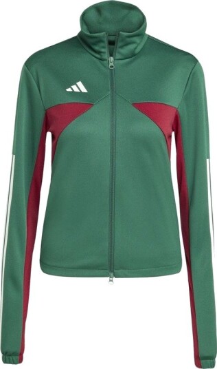 adidas Track Top Tiro GC Nations Mørkegrønn/Burgund/Hvit Kvinner størrelse Small
