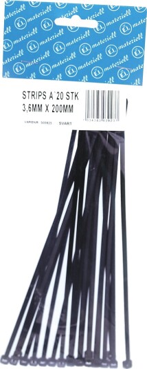 STRIPS 200X3.5MM 20STK SORT