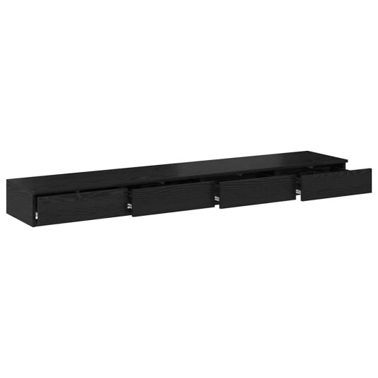 Sengeskuffer Sort 180x36,5x16,5 cm Laget av Tre