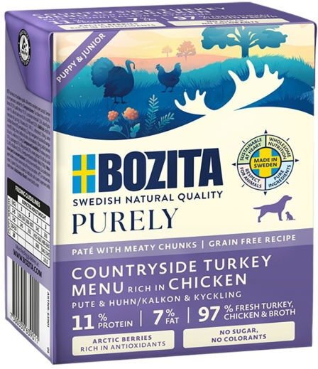 Bozita Purley Paté Kalkun til Valper 370 g - Økologisk Hundefôr Bozita Purley Paté Kalkun til Valper 370 g - Økologisk Hundefôr