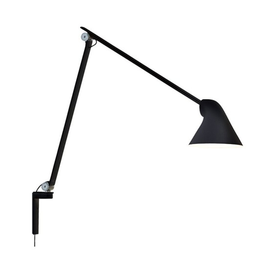 Louis Poulsen NJP Vegglampe Lang Arm Svart Louis Poulsen NJP Vegglampe Lang Arm Svart