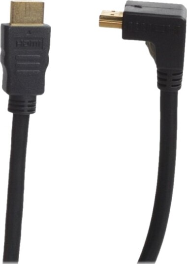 Connectech Hdmi Kabel Hdmi Hann Til Hdmi Hann Vinklet 5 M Svart