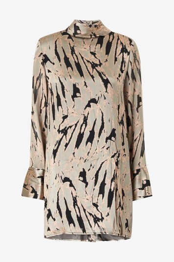 By Malina Kjole Awa Silk Blend Mini Dress Flerfarget By Malina Kjole Awa Silk Blend Mini Dress Flerfarget