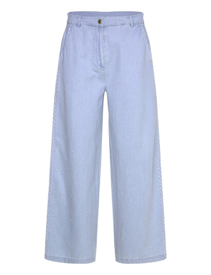 Coster Copenhagen Denim Pants With Embroidery   Petra   Blue   34
