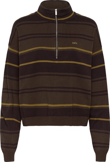 Gestuz Gzthalio Striped Pullover GANACHE/SLATE BLACK/PLANTATION XL