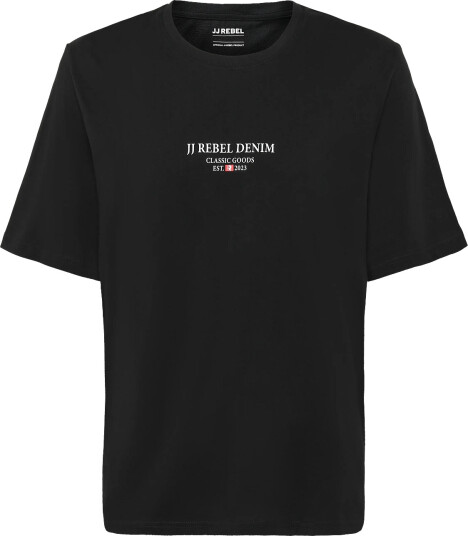 JJ REBEL Jrebjeans Rebel Print Tee Ss O Neck Sn Black XL JJ REBEL Jrebjeans Rebel Print Tee Ss O Neck Sn Black XL