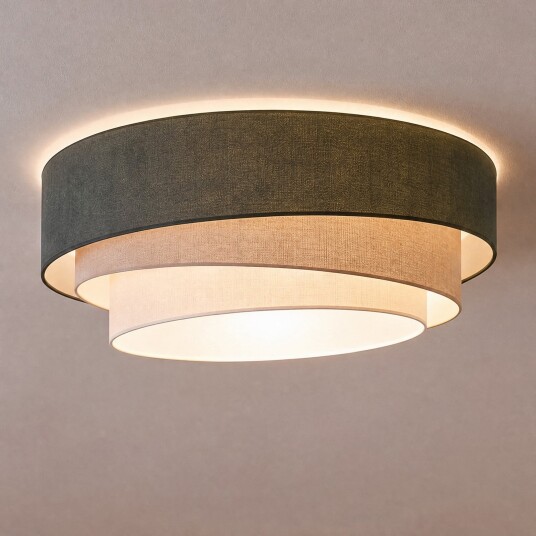 Taklampe Duolla Trio Grønn Kjøkken Stoff / Tekstil Ungdommelig 30 Grønn