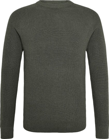 Lindbergh Ribbed L/S O Neck Knitribbed L/S O Neck Knit   ARMY   XL