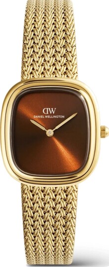 Gold 24mm Watch Margot Braided Mesh Amber | DW Gold 24mm Watch Margot Braided Mesh Amber | DW