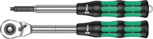 Wera Zyklop Hybrid Skrallehåndtak 1/2" med Forlengelse