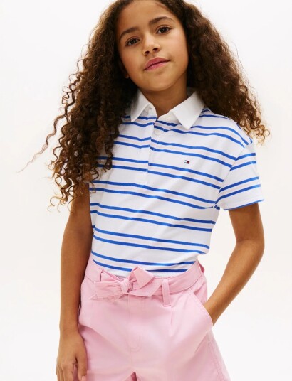 Tommy Hilfiger Rugby Polo Ss Blue 122