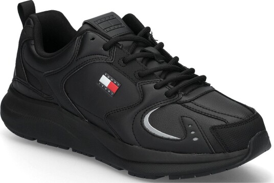 Tommy Hilfiger Tommy Jeans Lth Runner TRIPLE BLACK 41