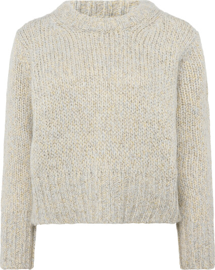 Topshop Tsfiona Knitted Boxy Jumper Knt Beige XS