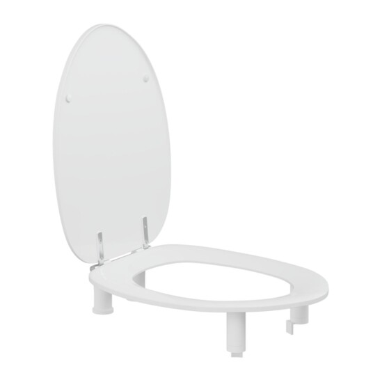 Pressalit Dania Toalettsete - Forhøyet, 10cm Hvit