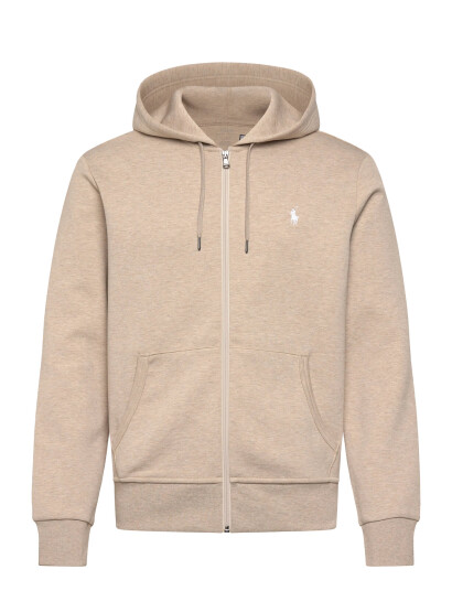 Polo Ralph Lauren Double-Knit Full-Zip Hoodie - Beige - M