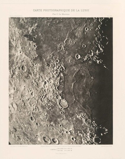 Plakat Carte Photographique De La Lune