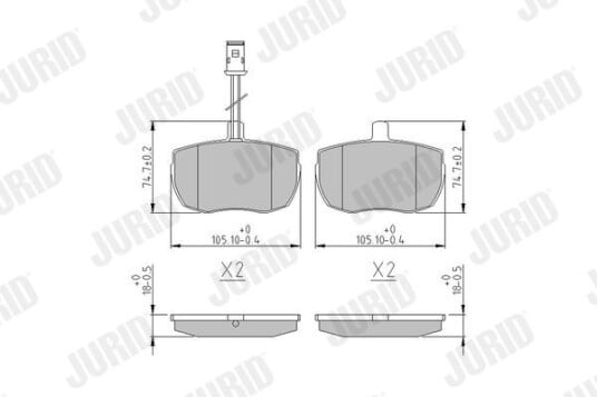 Bremseklosser JURID 571444J