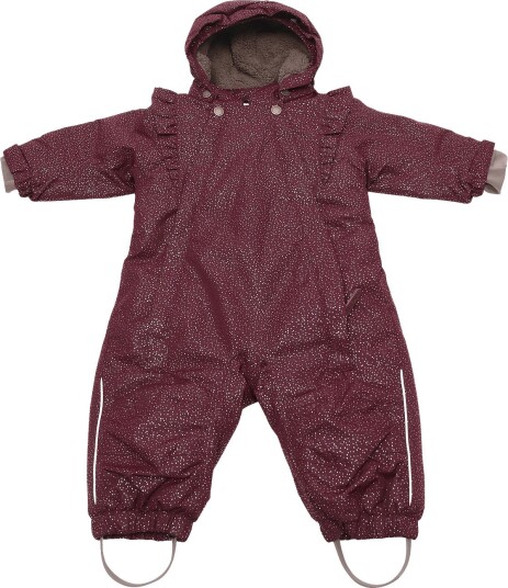 En Fant Baby Snowsuit W. Frills PORT ROYALE 74 En Fant Baby Snowsuit W. Frills PORT ROYALE 74