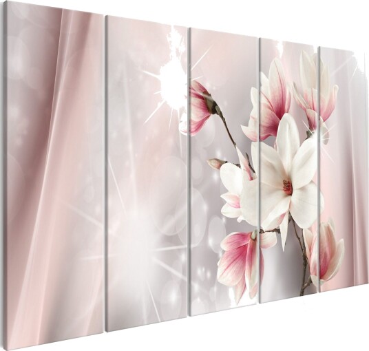 Bilde Dazzling Magnolias 5 Parts Narrow 200x80 Artgeist sp. z o. o.