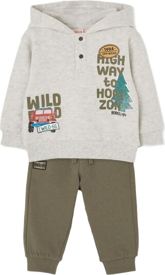 Boboli Set Fleece For Boy  Bci   Green   92