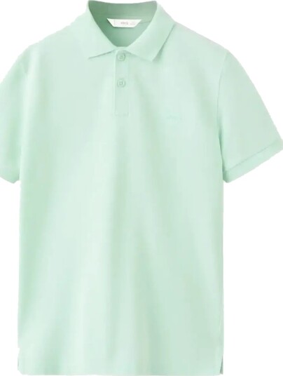 Mango Cotton Polo Shirt   Green   11 12