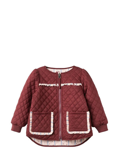 Fliink Kota Reversible Flower Jacket Burgundy 104 Fliink Kota Reversible Flower Jacket Burgundy 104