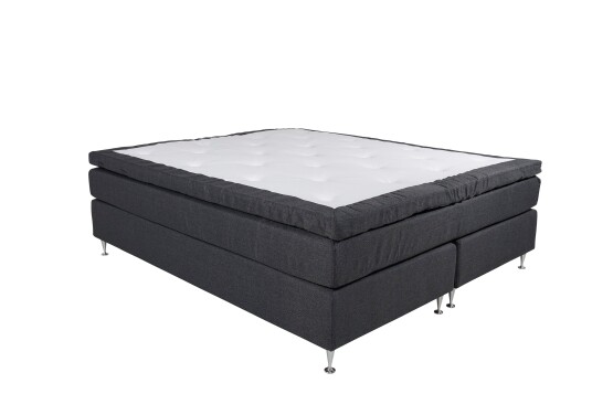 Venture Design Rättvik kontinental seng Mørkegrå 160 cm Medium & fast Grå