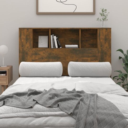 vidaXL Sengegavlskap røkt eik 120x18,5x104,5 cm vidaXL Sengegavlskap røkt eik 120x18,5x104,5 cm