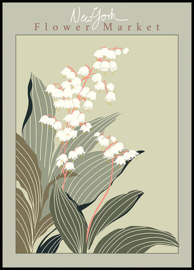 Flower Market New York Lily of the valley Plakat Plakat / 50x70cm Flower Market New York Lily of the valley Plakat Plakat / 50x70cm