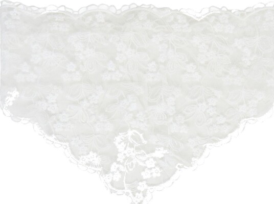 Gina Tricot Lace Head Scarf White ONE SIZE