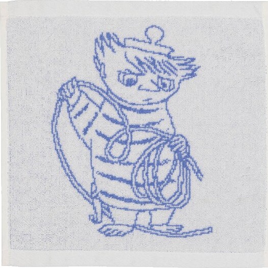 MoominArabia   Mummi håndkle 25x25 cm Tootikki blå