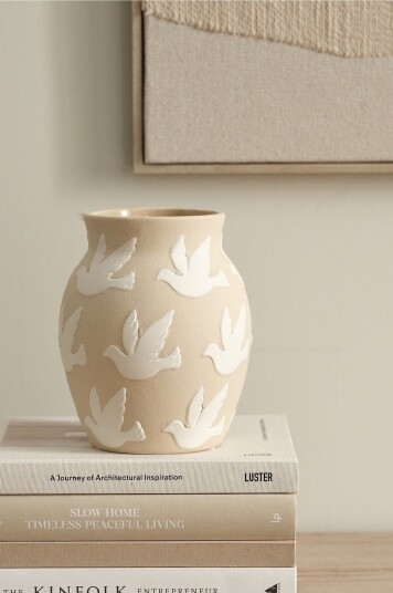 Ellos Home Vase Peace høyde 18 cm Beige