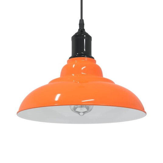 Høydejusterbar E27 Glans Oransje Ø 31cm Metall Høydejusterbar E27 Glans Oransje Ø 31cm Metall