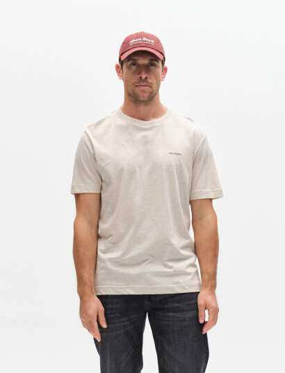 Gabba Gabdune Melange New Ss T Shirt   Beige   M