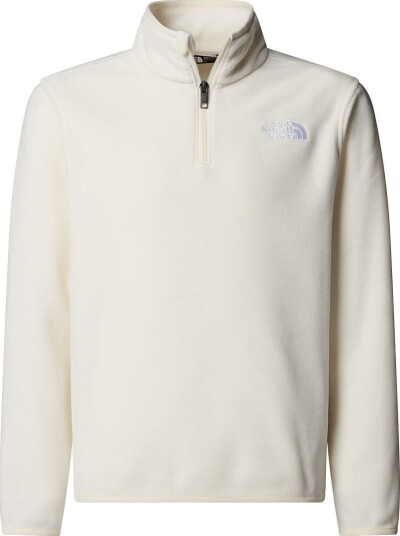 The North Face Teens' Glacier 1/4 Zip Pullover White Dune XL