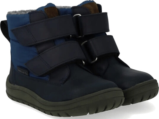 ANGULUS Boots Flat With Velcro Navy 26 ANGULUS Boots Flat With Velcro Navy 26