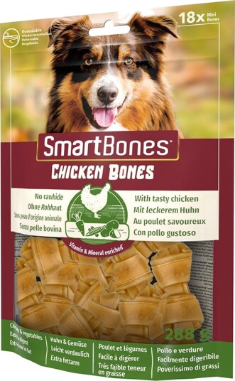 Smartbones Tyggesnacks Til Små Hunder Med Kylling 3 X 18 Stk
