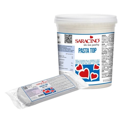Saracino Top Paste Fondant Hvit | Slikkepott.No