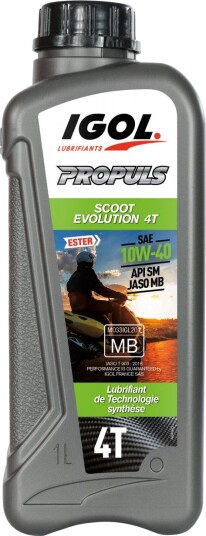 Motorsykkel motorolje IGOL Propuls Scoot Evolution 4T 10W40 1L