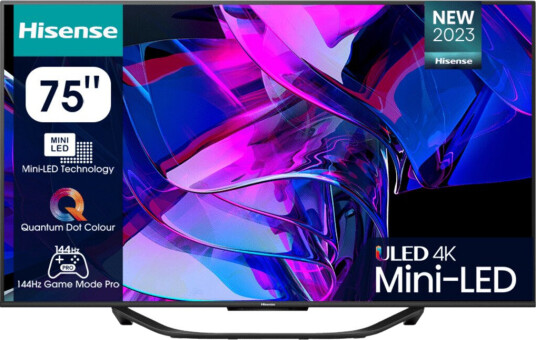 Hisense 75" Mini-LED 4K Smart TV med Quantum Dot og Dolby Atmos 75U7KQ Hisense 75" Mini-LED 4K Smart TV med Quantum Dot og Dolby Atmos 75U7KQ
