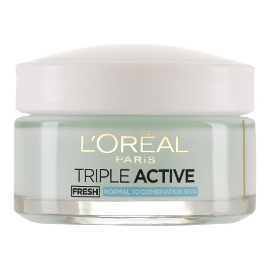 L'Oréal Paris Triple Active Fresh Gel-Krem Dagkrem for Normal-Blandet Hud 50ml L'Oréal Paris Triple Active Fresh Gel-Krem Dagkrem for Normal-Blandet Hud 50ml