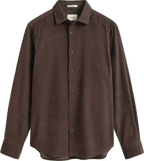 Gant Reg Baby Cord Shirt Brown XXXL