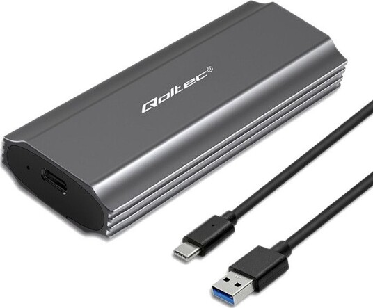 Qoltec NV2271 SSD kabinett M.2 SATA NVMe USB-C 2TB