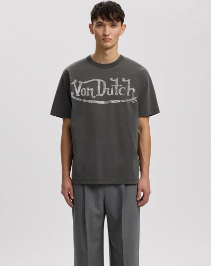 Annarr Anrerror Dutch Ss O Neck Tee Grey S