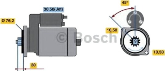 Starter BOSCH 0 986 018 410