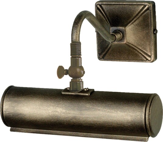 Picture Lights vegglampe svart/gull 19 cm metall – Elstead   Stue   Antikk   Med en lyskilde